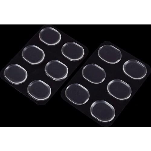 Snare Drum Mute Pad Drum Damper Gel Pads Snare Drum Muffler Mute Transparent Percussion Instrument Accessories 12Pcs/set