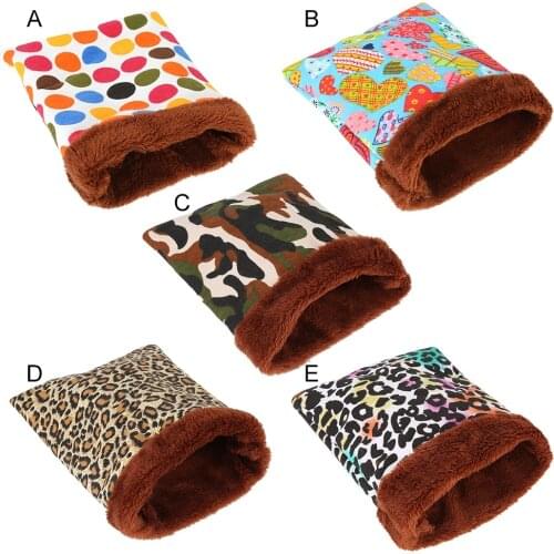 2021 Small Pet Warm Cage Hamster House Rabbit Guinea Pig Pet Nest Bag Pets Accessories Waterproof Windproof Animals Sleeping