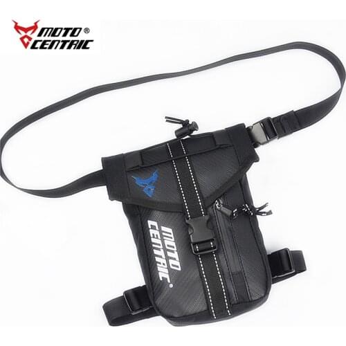 MOTOCENTRIC Carbon Fiber Waterproof Motorcycle Bag Man Woman Belt Pouch Motorbike Drop Leg Bag Shoulder Package Thigh Bag