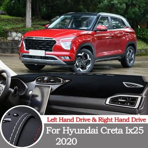 High-quality leather instrument panel protection pad and light-proof pad for Hyundai Creta Ix25 2020 car styling accessories