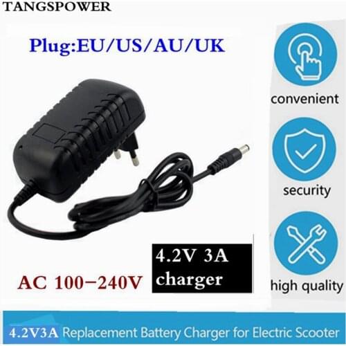 4.2V 3A High quality charger 5.5 * 2.1mm AC DC power adapter charger 1 series 4.2V 3.7V 3.6V 18650 lithium ion lithium battery