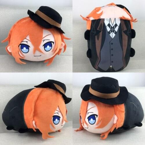 1pcs Anime Cartoon Bungou Stray Dogs Nakahara Chuuya Pendant Plush Doll Stuffed Toy Cosplay Prop Decor Women Men Gift