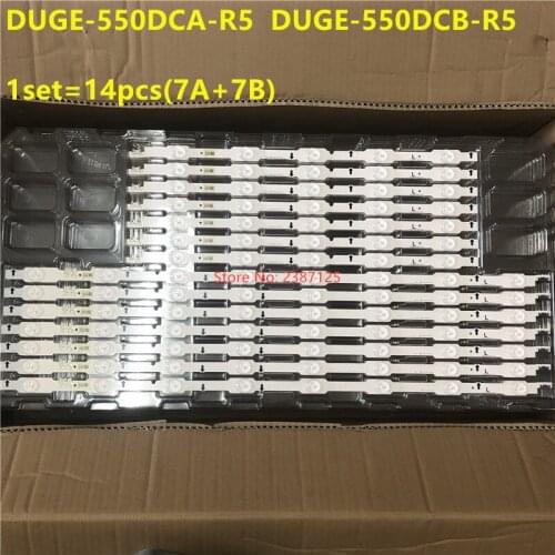 14pcs/kit LED Strip for UE55HU6900 UE55HU7000 UN55HU7000 UN55HU6840 DUGE-550DCA-R5 DUGE-550DCB BN96-34251A 34252A 32182A 32183A