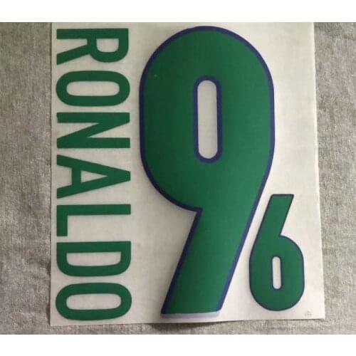1998 #9 Ronaldo Nameset Customize Any Name Number Printing Soccer Patch Badge