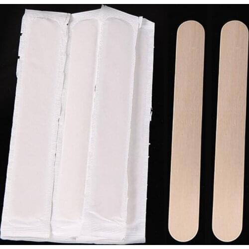 20/30pcs Tattoo Waxing Stick Disposable Tongue Depressor Wooden Sterilization Independent Package Removal Tongue Beauty Tool