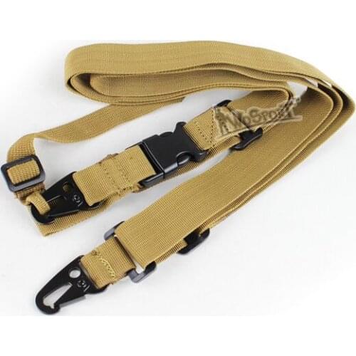 3 Point Rifle Sling Adjustable Durable Tactical Bungee Sling Swivels Airsoft Hunting Accessories Gun Strap