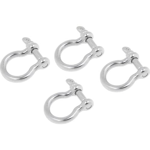 4x Bow Shackle fr Boat Marine Chain Rigging Screw Pin Anchor Stainless Steel