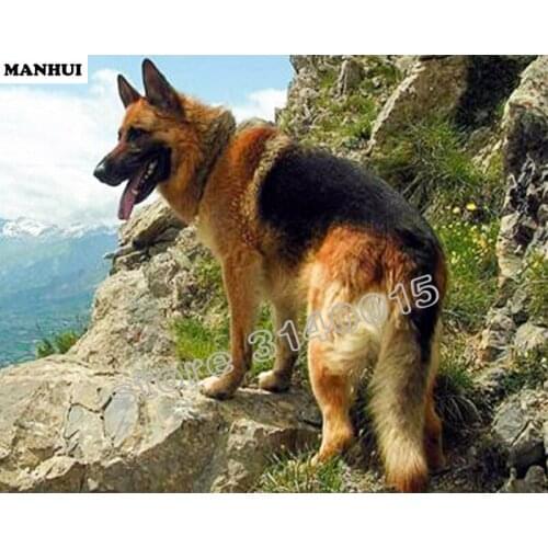 5D Diamond Embroidery diamond Mosaic Resin Home Decor 3D Diamond Painting Cross Stitch Pattern Seaside dog BFC141