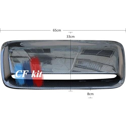 CF Kit Car Bonnet Hood Real Carbon Fiber Air Flow Hood Intake Vent Body kit For Subaru IMPREZA 2006-2007 Car Styling