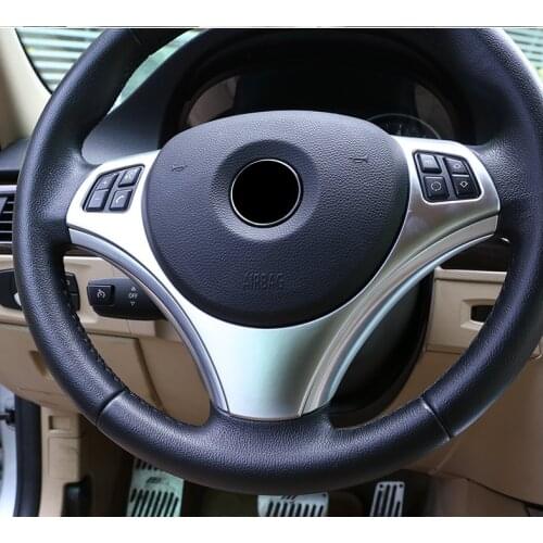 For BMW E90 3 Series 2005 - 2012 Car Steering Wheel Decoration Cover Trim Frame Sticker ABS Car Accessories