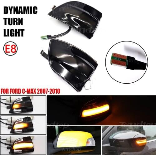 For Ford Focus 2 MK2 2004-2008 2 C-MAX 2003-2007 C-MAX LED Rear View Mirror Indicator Blinker Repeater Dynamic Turn Signal Light