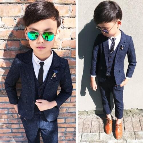 Dollplus New Children Suit for Boy Fashion Gentleman Suits for Weddings Costume Enfant Garcon Mariage Boys Blazer Kids Suits