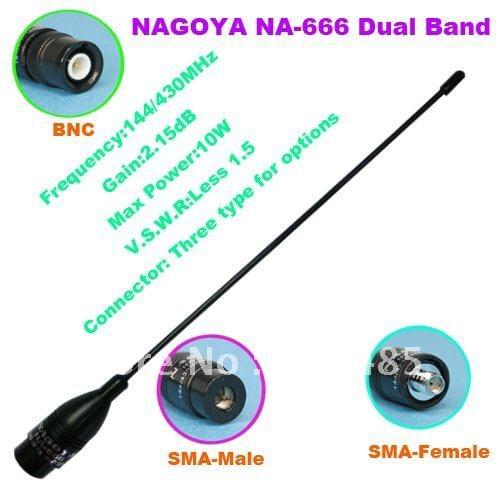 New Original NAGOYA NA-666 144/430MHz Dual Band Handheld Antenna
