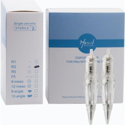 15pcs Mastor Cartridge PMU Tattoo Needle R1 R3 R5 F5 V9 V12 MESO-12/36/42