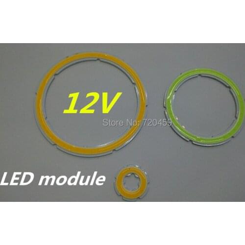 Circle led circle lamp cob car lights decoration lamp 12v lighting car led circle lamp atmosphere lamp