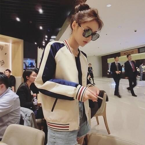 BF Wind Harajuku bomber jacket women Windbreaker Uniform Short Bomber Jacket Coat Pilots Outerwear Baseball Casaco Student