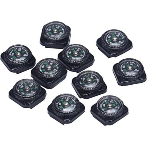 10PCS Mini Compass for Paracord Bracelet Outdoor Camping Hiking
