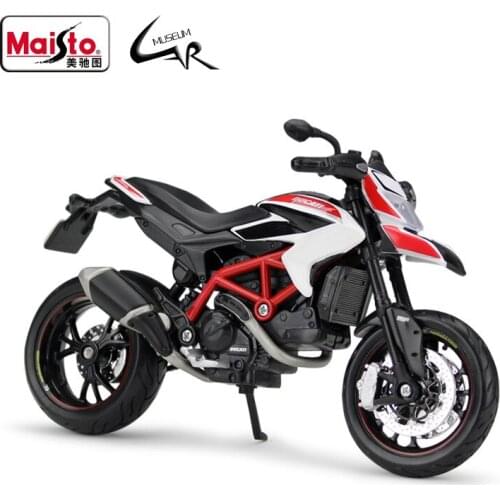 Maisto 1:12 DUCATI Hypermotard SP 2013 Model Car Simulation Alloy Motorcycle Metal Toy Car Childrens Toy Gift Collection