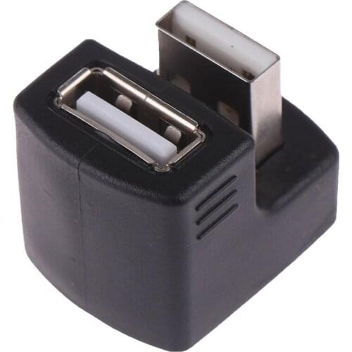 Newest 300pcs/lot 90 Degree 180 Degree USB 2.0 A Male To Female M/F Converter Adapter Connector For Laptop PC Computer Notebook