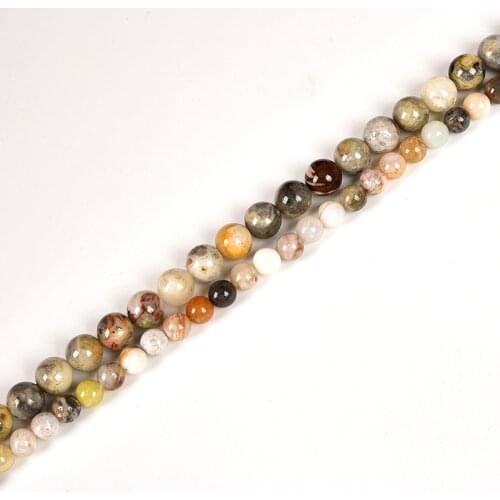 New Bamboo Agete Gemstone 6/8/10mm Loose beads DIY Handmade Unique Bracelet Necklace 15inch Making for Anniversaries Gift H261