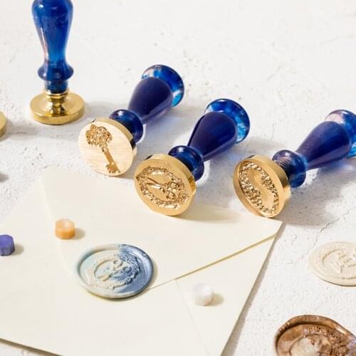 European Style Window Scissors Sealing Wax Stamp Retro Lacquer Seal Resin Handle Set Wedding Invitation Envelope Wax Seal Stamp