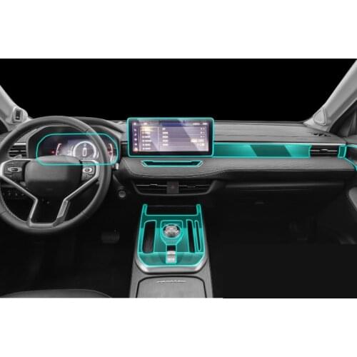 Transparent tpu car interior gear panel anti scratch protector film for haval jolion 2020 2021 2022 accessories styling screen