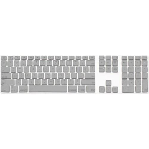 Silicone Thin Keyboard Skin Cover Protector With Numeric Keypad For Apple iMac and Apple iMac Transparent