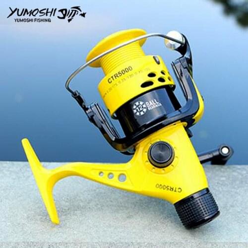 Hot wheels rear brake reel flying fishing reel 12 Ball Bearing G-ratio 5.5:1/ 5.2:1 carretilhas de pescaria moulinet peche