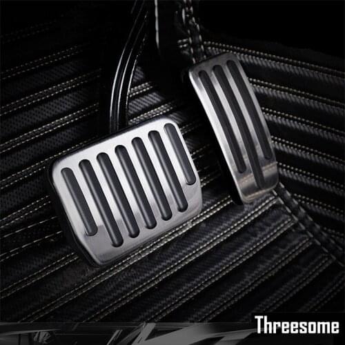 SRXTZM 2Pcs Non-Slip Performance Aluminium alloy Accelerator Foot Rest Modified Pedal Pads Kit for Tesla Model 3 Brake Replacemt