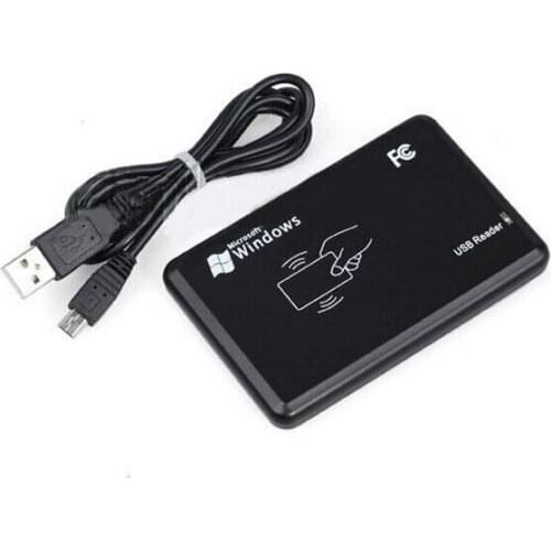 USB 13.56Mhz RFID Proximity Sensor Reader Adjustable Formats 14443A +2 Pcs RFID Cards for Access Control