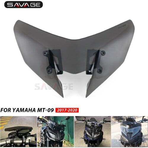 For YAMAHA MT-09/SP FZ-09 MT09 FZ09 2017 2018 2019 2020 Motorcycle Accessories Windscreen Pare-brise Wind Deflectors Windshield