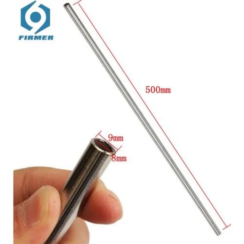 5Pcs Silver 500mm Stainless Steel Capillary Tube OD 9mm ID 8mm 304 Stainless Steel Pipe Used for Aviation Antenna Machinery