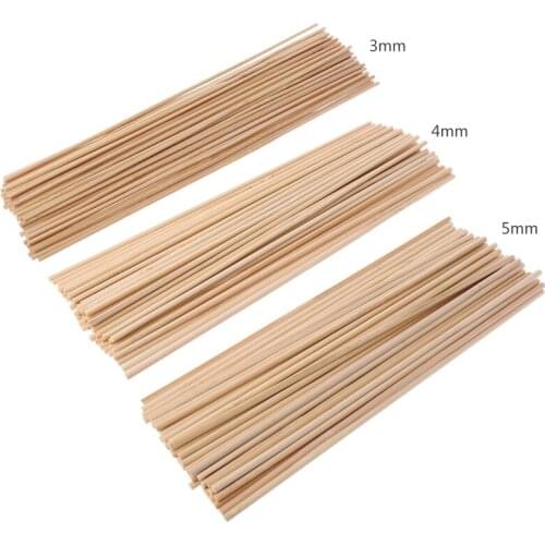 50Pcs Wooden Plants Grow Support Bamboo Sticks Garden Flower Support Stick Cane DIY Building Model Materials