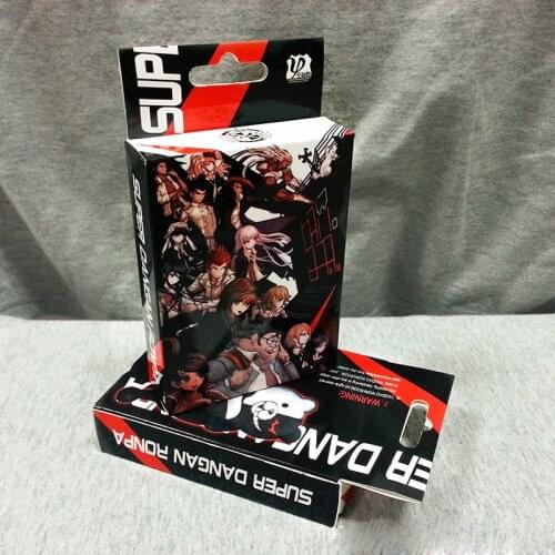 54Pcs Cards Anime Cartoon Danganronpa Cosplay Board Game Cards Hardcover Poker Toy Gift With Box