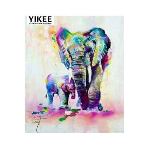 Diy diamond embroidery,animal elephant,rhinestone painting,full square,diamond painting elephant H037