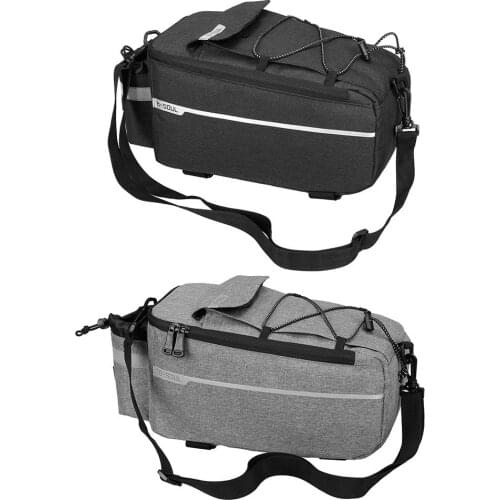 B-SOUL Waterproof Bicycle Bag Bike Rear Rack Bag Package Bicycle Polyester Shelf Utility Pocket Large capacity Riding Equipment