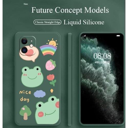 Rainbow Frog Phone Case For iPhone 12 Pro Max Mini 11 Pro Max X XR XS MAX SE2020 8 8Plus 7 7Plus 6 6S Plus Silicone Cover