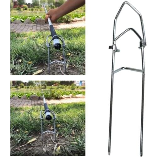 Fishing Rod Holder Ground, Durable Fishing Pole Rack Ground Insert Rod Stand Fishing Supplies