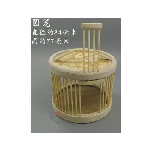 Children Toy Bamboo Insect Grasshopper Round House Keep Feeding Cage Cricket Small Simple Kid Gift Exploring Ability Developing