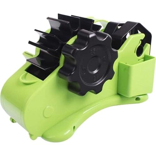 Packaging Tape Dispenser with Compartment Slot and 1Inch & 3Inch Dual-Roll Cores,Semi-Automatic Desk Dispenser