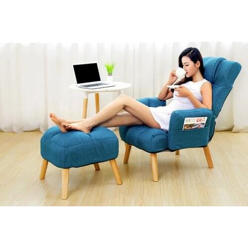 Lounge sofa. Single cloth art casual tatami. Computer chair can adjust the office nap..0.3