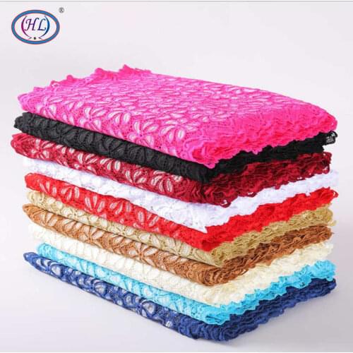 HL 1 Yard 35CM Wide Stretch Lace DIY Clothing Spandex Underwear Wedding Dress Crafts Sewing Accessories HB012