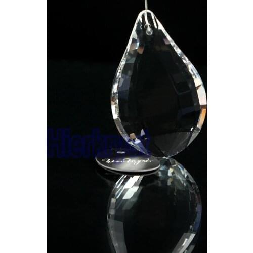 HIERKYST 5 pcs K9 Glass Crystal Prisms Pendants Chandeliers Parts Lustres Rainbow Lamp Lighting Hang Drops 76mm 3" #2248-3A