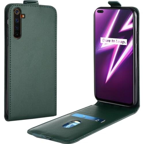 Flip Up and Down Leather Case for Realme 6 Pro Case RMX2061 RMX2063 RMX2032 Vertical Cover for Realme 6Pro Case Phone Bag