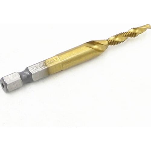 Tap Hex Shank HSS 6542 Screw Spiral Point Thread Metric Plug Drill Bits M4 Combination power tools DIY