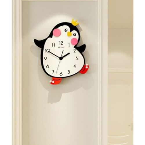 Croomoon Cute Wall Clock Creative Digital Big Silent Kid Bedroom Living Room Quartz Wall Clock Reloj De Pared Home Decor DL60WC