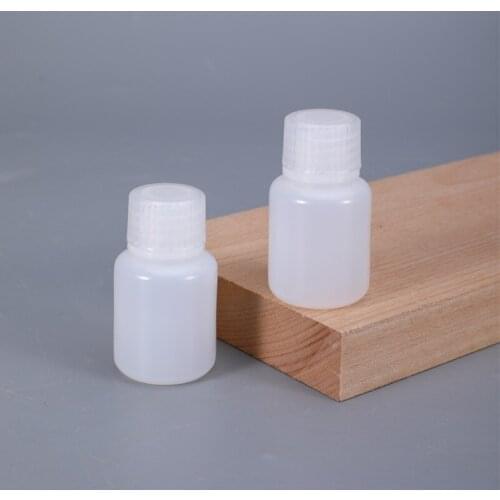 25ML Food Grade HDPE Refillable Bottle with Lid translucent liquid reagent container leakproof sample bottles 50PCS
