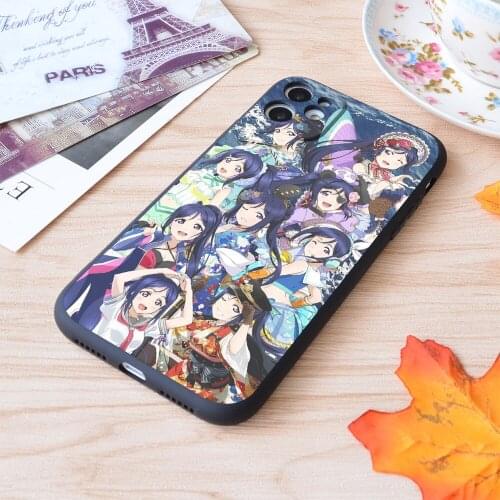For iPhone Kanan Matsuura Collage Love Live Print Soft Matt Apple iPhone Case