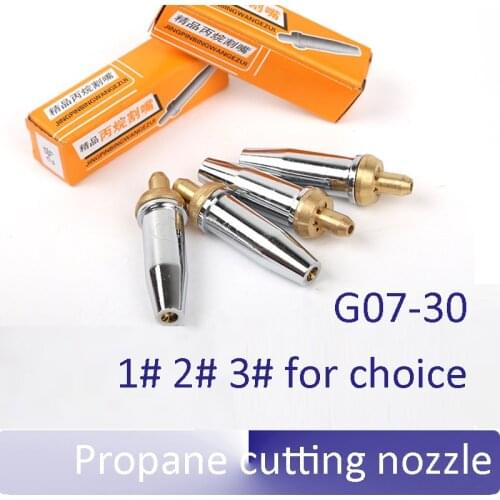 10pcs/lot G07-30 100 300 Separate propane cut tips Liquefied gas cutting nozzle 1# 2# 3
