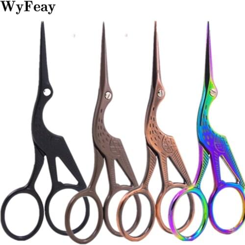 Retro Crane Mouth Scissors Cross-stitch Antique Stork Vintage Bird Sewing Scissor Fishing Stainless Steel Thread Cutting Fabric